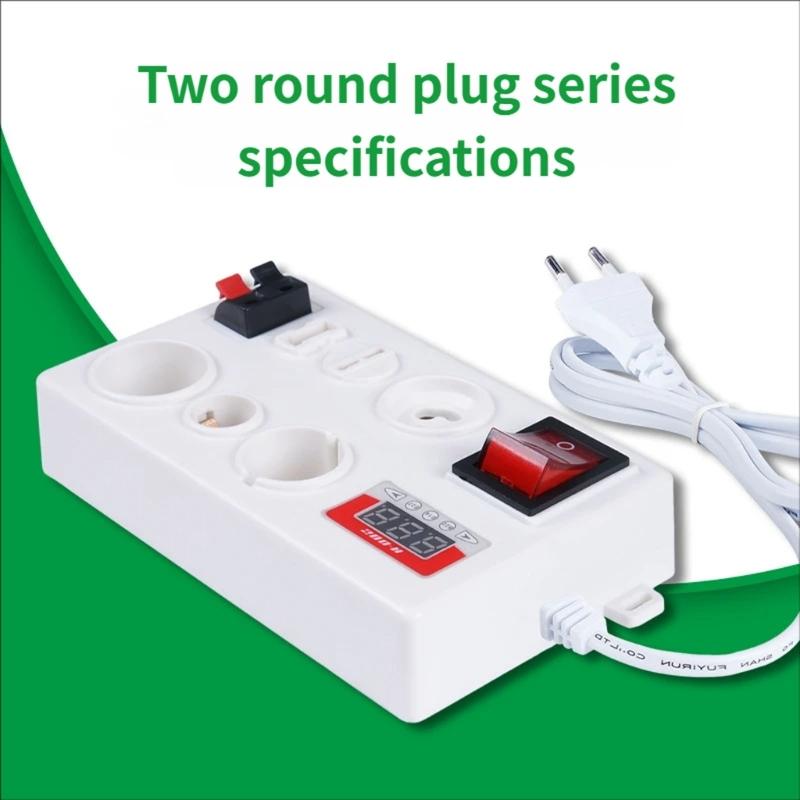 Multifunctional Electric Power Meter For LED Light Testing Voltage And Wattage Up To 600W With Various Socket Types