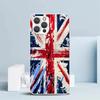Union Jack England UK Flag Soft Cover for iPhone 16 17 Air 15 14 Pro Max 16E Phone Case 13 Mini 12 11 7 SE 8 Print Pattern Fit C