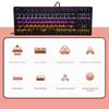 Daidai Computer Keyboard Wired Mechanical Red Shaft 87‑Keys STK130 for Game