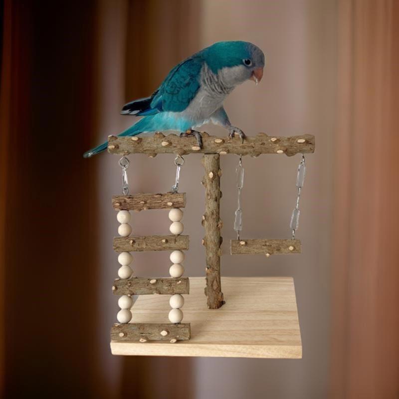 Ladder Toy for Bird Perch Stand Grinding Scratchers Perch Swing Molar Chew Toy for Parrots Parakeets Toy Bird