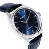 KNIS Automatic Watch for Sapphire 10 ATM Water Mechanical Deep Blue Leather (Nis) Japanese-made Men, Crystal, Resistance, Movement, Blue, Strap,