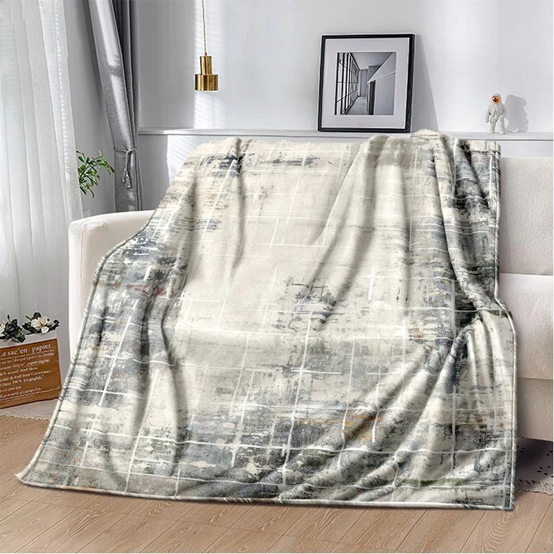 2025 New Style Bohemian Abstract Modern Art Geometry Blanket,Soft Throw Blanket for Home Bedroom Bed Sofa Travel Picnic Gift Kid