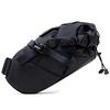 FAIRWEATHER Bicycle Seat Bag, Large Capacity, Waterproof, Bikepacking and Touring Compatible (Black/x-pac)