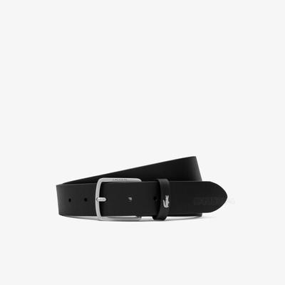 35mm Silver Croc Leather Belt 26ss