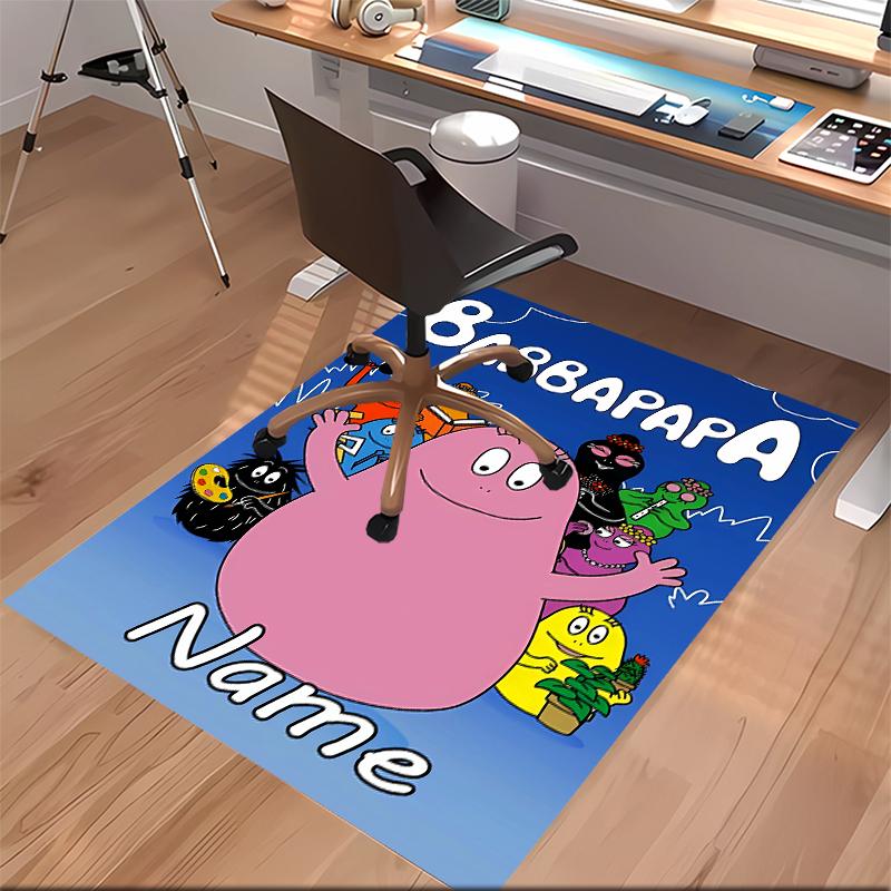 Custom personalization Barbapapa Print Area Rug - Soft, Washable Non-Slip Indoor Mat,Living Room,Home&Office Decorative Rug