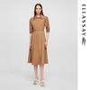 Women's Roman Holiday Cotton-Blend Silk Shirt Dress
