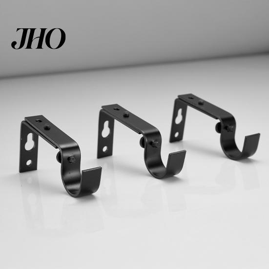 Strong Curtain Rod Support 1/2/3Pcs Adjustable Brackets Easy Installation Window Drapery Install Bracket Hanger Hooks Living Room Bedroom Accessories