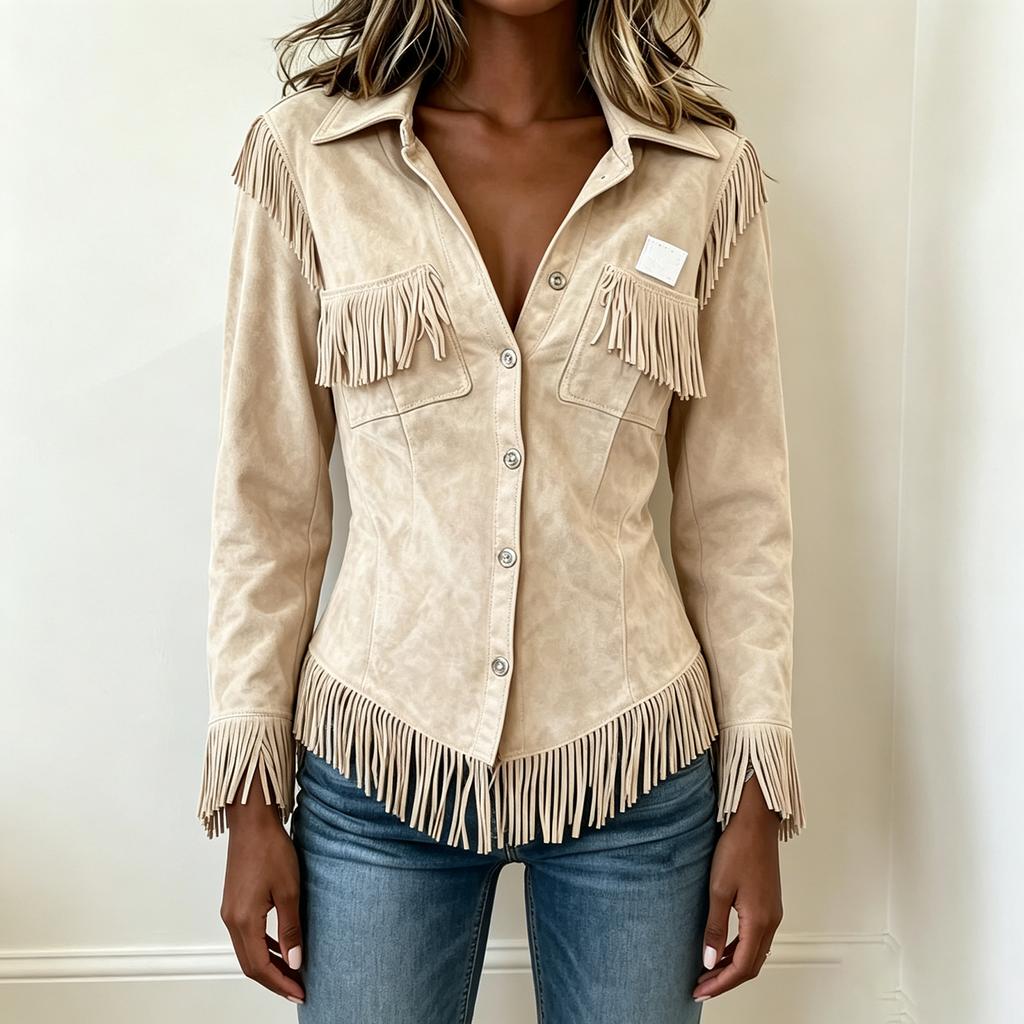 Women's Western Shirt, Slim Fit Long Sleeve Blouse for Casual