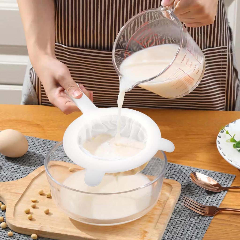 1pc Fine Screen Filter, Yogurt Filter, Juice Filter After Juice Extraction, Milk Tea, Nut Milk, Soybean Milk, Juice, Yogurt, Cof