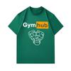 Men's 100% Cotton Crew Neck Short Sleeve T-Shirt, Funny Gym Muscular Heart Graphic Print Casual Workout Fitness Tee, Soft Breathable Daily Top for Gym