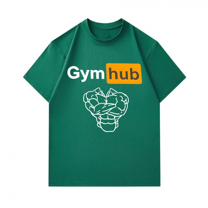 Men's 100% Cotton Crew Neck Short Sleeve T-Shirt, Funny Gym Muscular Heart Graphic Print Casual Workout Fitness Tee, Soft Breathable Daily Top for Gym