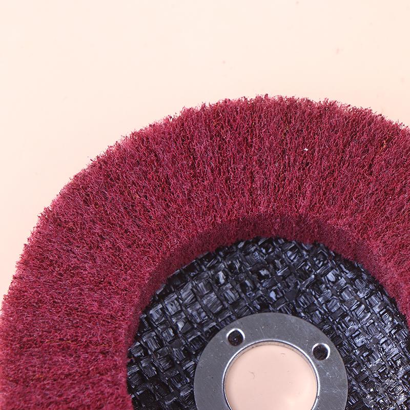 100/115/125Mm Grinding Wheel For Angle Grinder Nylon Fiber Flap Polishing Wheel Disc 5 Inch Non-Woven Grinding Wheel Metal Wood