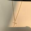 New Simple Zirconia Cross Trend Niche Creative Light Luxury Pendant Necklace Women's Clavicle Chain Fashion Pendant Accessories
