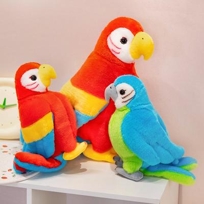 1pc 25cm Simulação Bonito Papagaio Boneca Pássaro Brinquedo De Pelúcia Máquina De Pegar Boneca Casamento Arremesso Boneca Presente Infantil