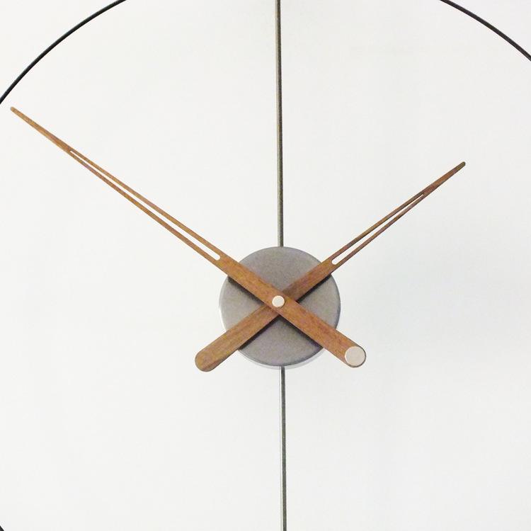 Modern Minimalist Nordic Wall Clock - Silent, Fashionable Design with Unique 3/9 Scale
