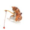 Fish Tank Side Mini Resin Cartoon Fishing Cat Kitten Hanging Creative Fun Micro Landscape Office Ornaments Aquarium Decoration