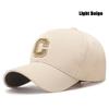 New High Quality Cotton Hardtop Baseball Cap Elastic Pineapple Cloth Material Gold Thread Embroidery Craft C Letter Design Style