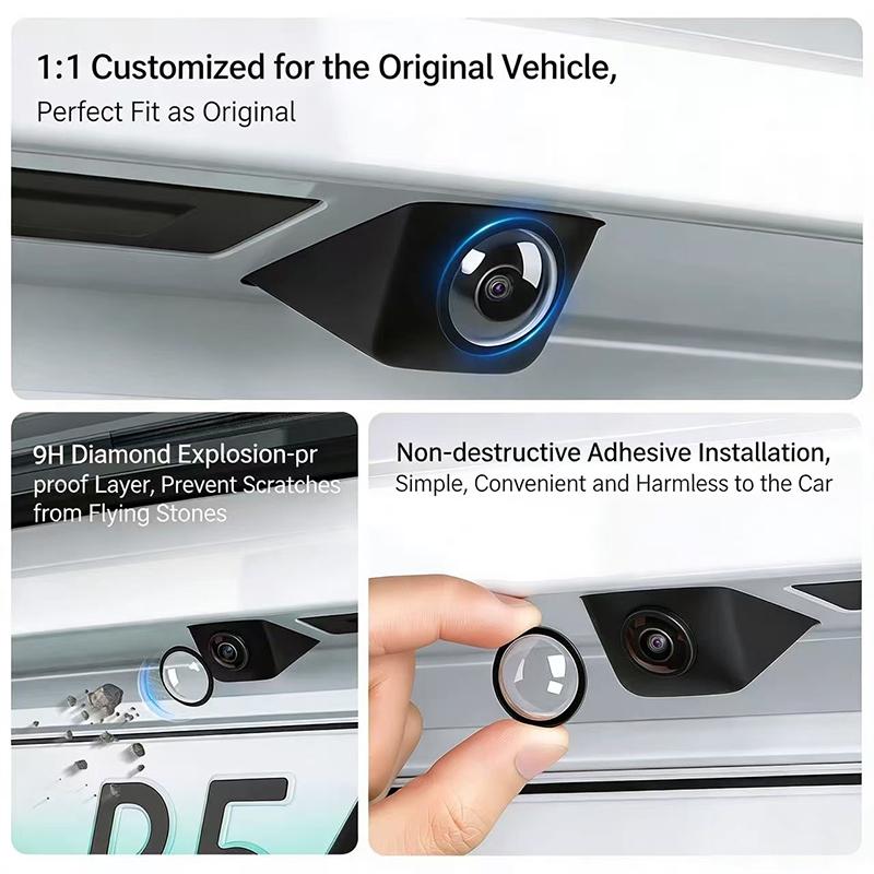 cfseh5 Tesla Car Camera Lens Protective Cover Accessories For Tesla Model 3 Model Y Model S Model X Cybertruck Juguete Roadster SpaceX