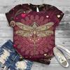 Dragonfly Trendy Men's Short Sleeved 3D T-shirt Style Casual 3D Men's T-shirt