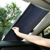 45-80CM Car Windshield Sunshade Curtain Retractable Anti UV Car Windshield Front/Rear Shutter Summer Auto Interior Accessories