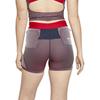 Nike Pantalones Cortos de Fitness Rayados de Cintura Alta para Mujer Rojos Azules CU0224-498