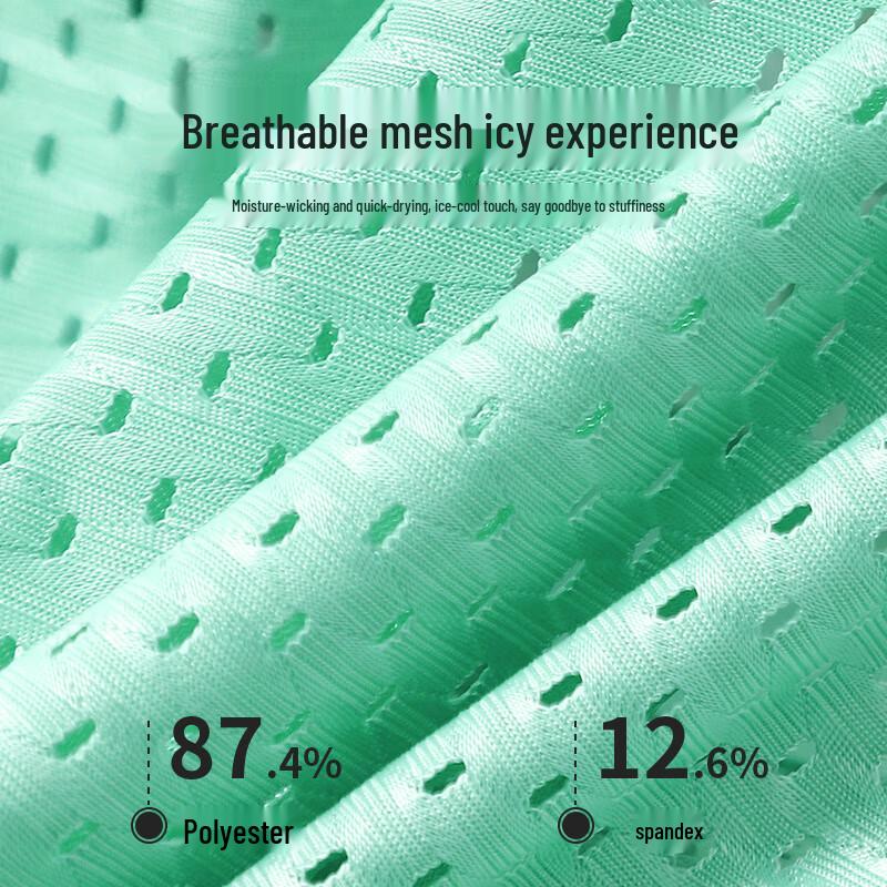 Langsha Men's Plus Size Ice Silk Mesh Boxer Briefs