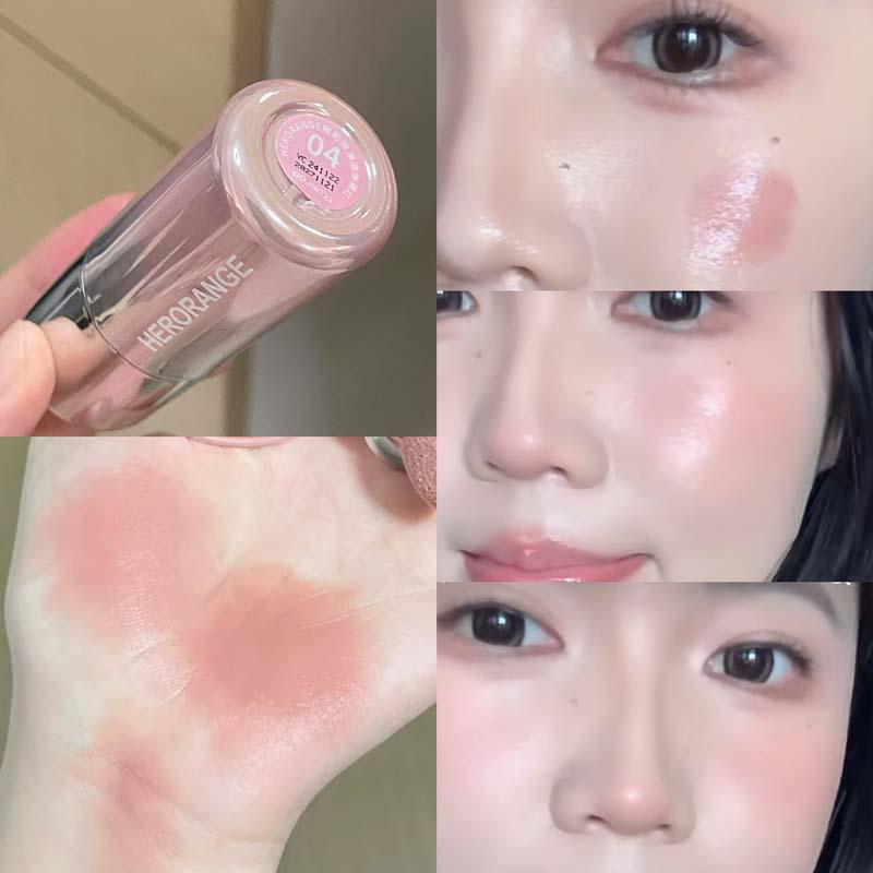 HERORANGE Korean Style Liquid Blush: Youthful, Low-Saturation, Matte, Multi-Use, Natural Color Enhancer