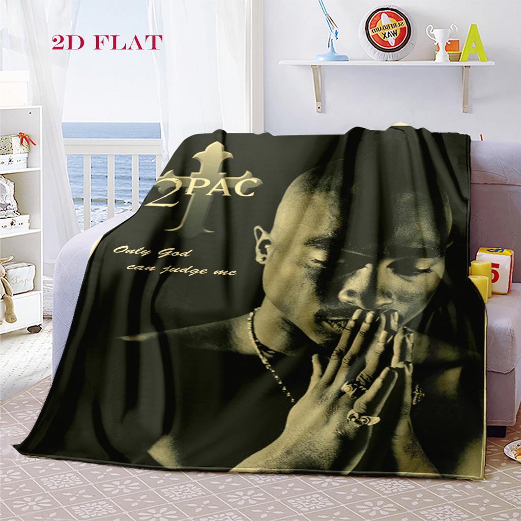 Faith Reflection: 2Pac's Spiritual Journey Blanket Camping Trip Blanket Machine Washable Sheet Air Conditioning Blanket