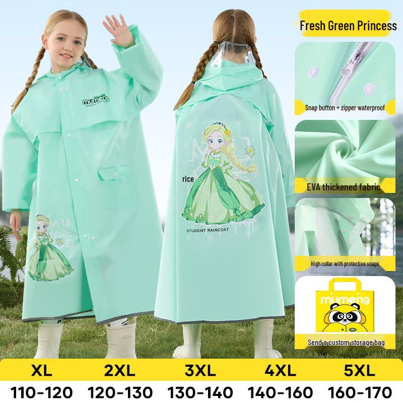 Mu Meng Kids Full Body Waterproof Raincoat 5XL