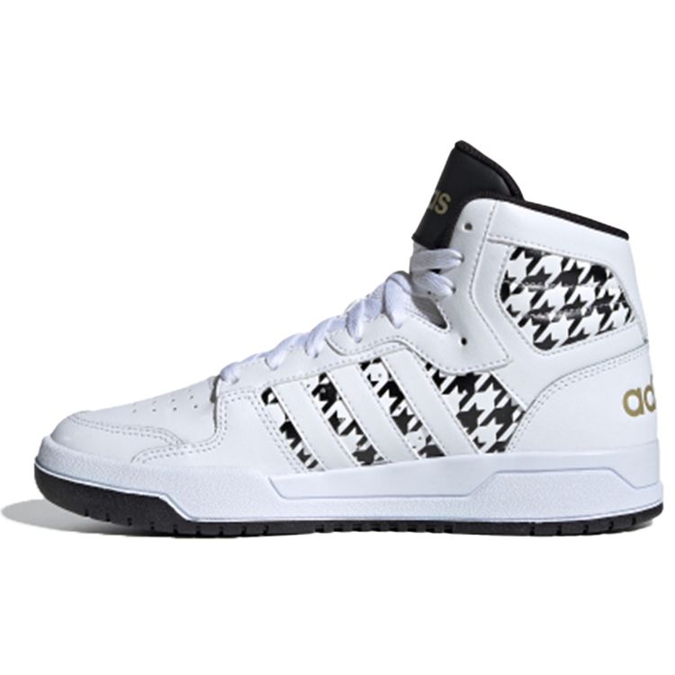 Adidas Neo Entrap Mid Synthetic Leather High-Top Sneakers Women Sneakers White Black FY3938