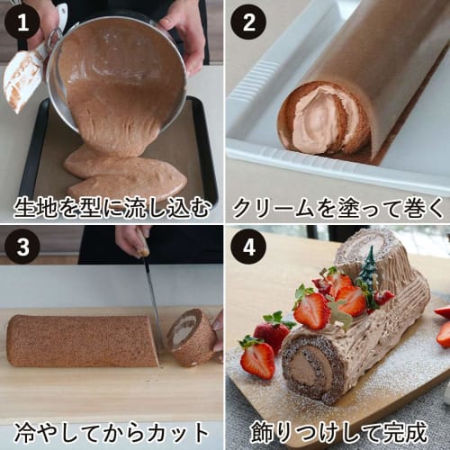 Shimomura Kihan Kuchen- und Biskuitrollenform [Hergestellt in Japan] Ofenfestes Backblech, 28,5 x 28,5 cm, Antihaftbeschichtet, Schwarzblech, für Kekse, Süßwaren, Chris