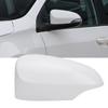 Outer Mirror Cover Weather Resistant Shockproof Sporty White Outer Rearview Wing Mirror Cap for Vehi