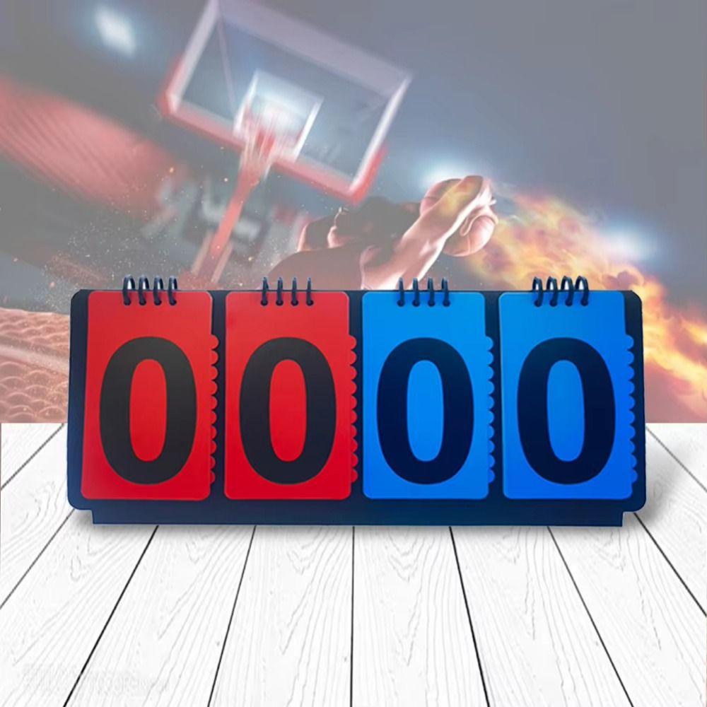 Manual Basketball Scoreboard 4-Digit Competition Score Indicator Score Flipper  Football