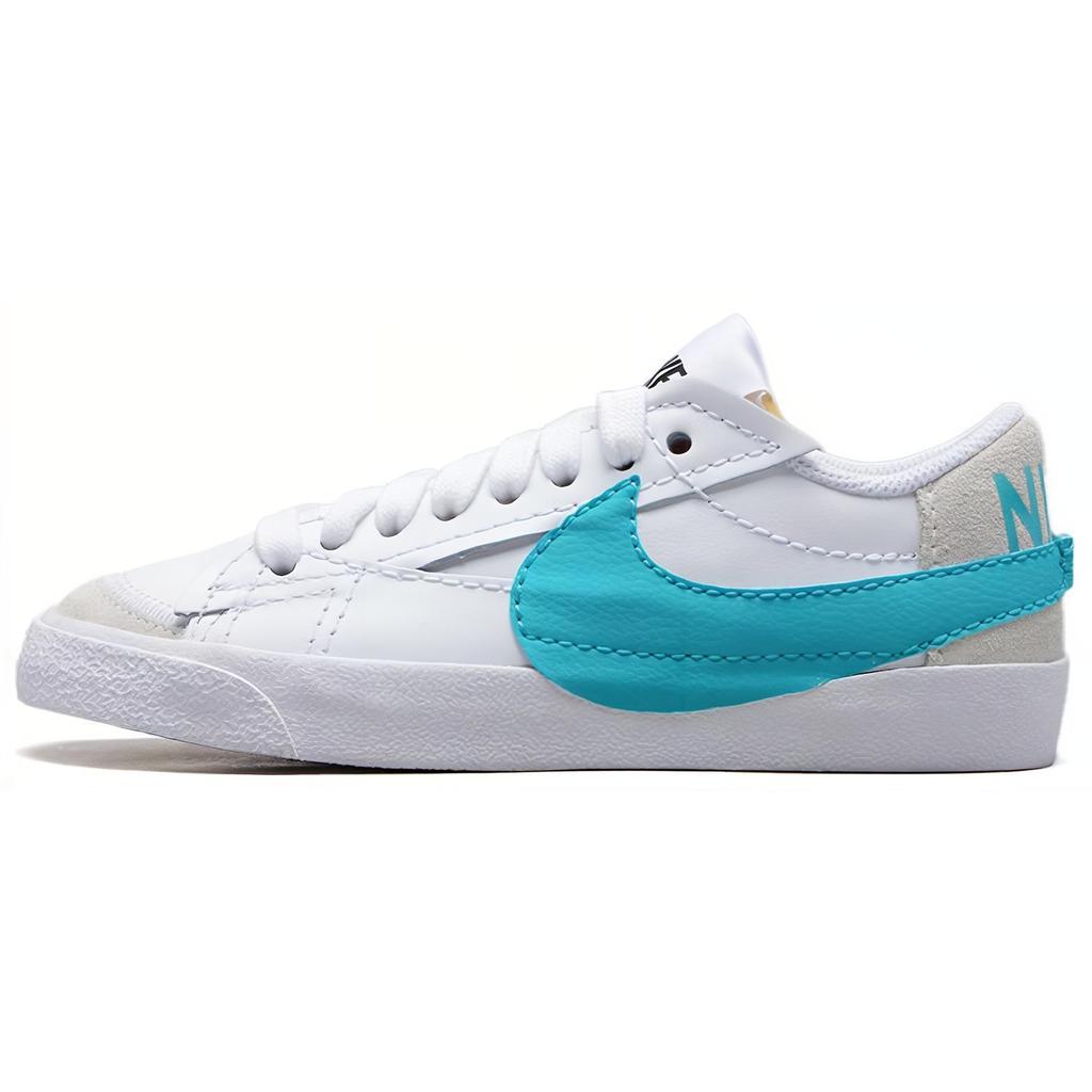 Nike Blazer Low 77 Jumbo Fashion Comfortable Low-Top Skate Shoes Women Sneaker White Green DQ1470-107