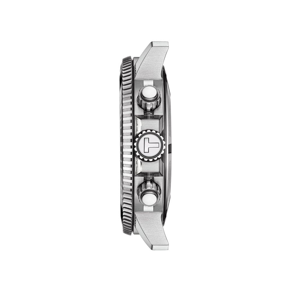 TISSOT Seastar 1000 Chronograph Watch with Bracelet, Men's, Green Dial, T1204171109101 [Official Import]