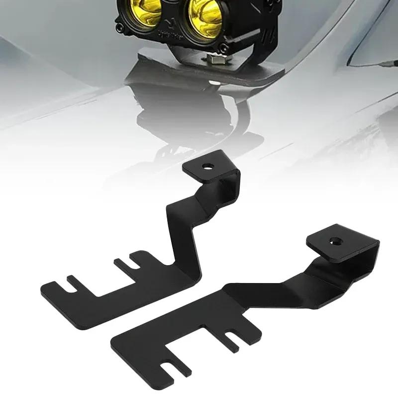 2Pcs Hood Ditch Light Bar Mount Brackets Kit Led Pod Light Work Light Bracket for Ford Ranger 2023 2024 2025