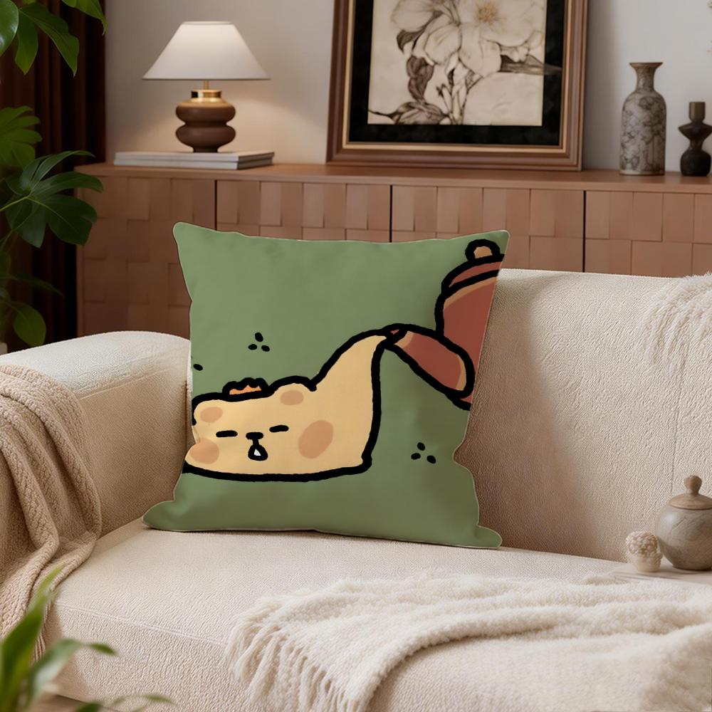 

Cute bearisbug Cushion Cover Cushion Cover Set 4Pcs 50x50 45x45 40x40 Pillowcase Decorative Sofa Home Decor 30X30cm