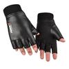 Leather gloves men's winter outdoor sports velvet to keep warm