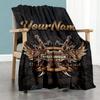Harley-davidson Motorcycles Customize Your Name Blanket Lightweight Customizable Blanket Ultra-Soft Versatile for Home Decor Chair Seaside Office