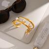 Titanium Steel Bracelet 18k Gold Versatile Fashion Electroplating Bracelet European and American Simple Stainless Steel Jewelry