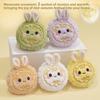 Cute Multi Cartoon Color Smiling Mooncake Plush Pendant Keychain For Bag Decor