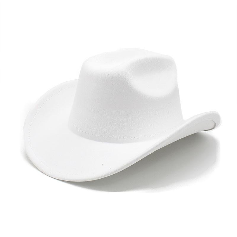Traditional Style Wool Felt Cowboy Hat With Wide Brim For Men And Women