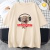 Radiohead Cat Cartoon Printing Teeshirt Cute Graphic Clothing for Girls Cotton Comfortable Soft Spring Tshirts Women Tees Tops