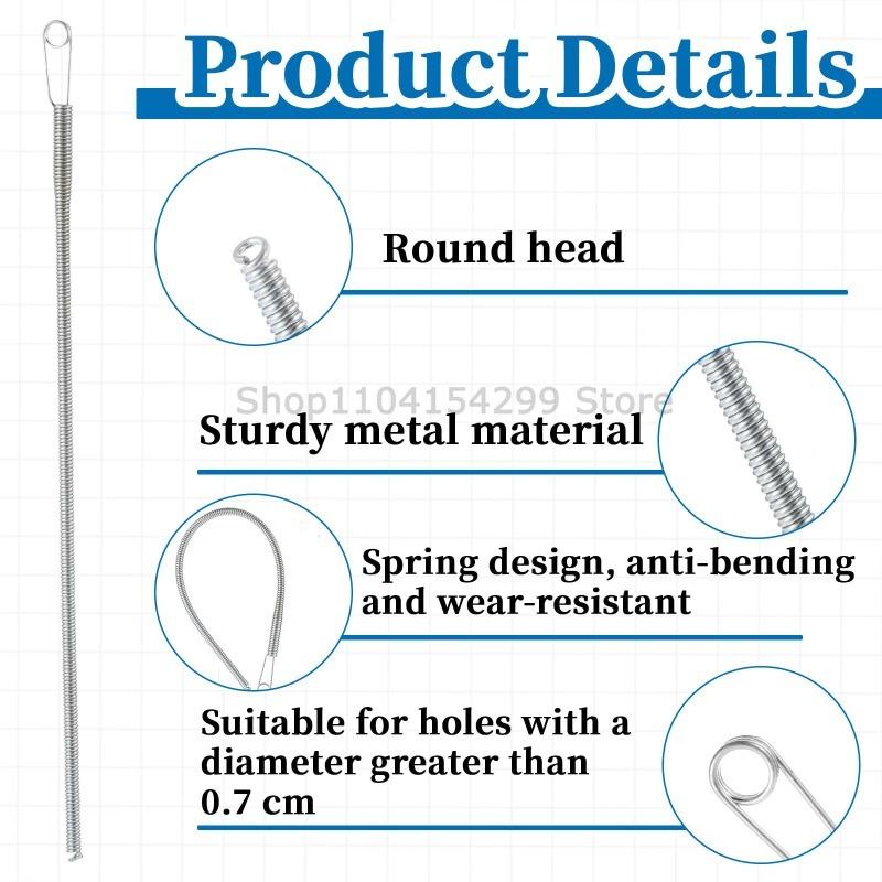 Bendable Spring Drawstring Threader Clip Pants Hoodies Elastic Band Lace Cord Flexible Drawstring Thread DIY Sewing Accessories