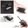16 in 1 Portable Bicycle Repair Tools Kit Bike Repair Tools Kit Pump Tire Patch Multi-functional Wrench Bike Tool