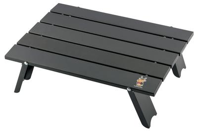 CAPTAIN STAG Outdoor Table Aluminum Roll Table Compact Foldable with Case Shikabancho Black UC-581