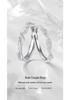 Bagues de Couple Réglables en Argent Sterling 999 avec Zircone Cubique