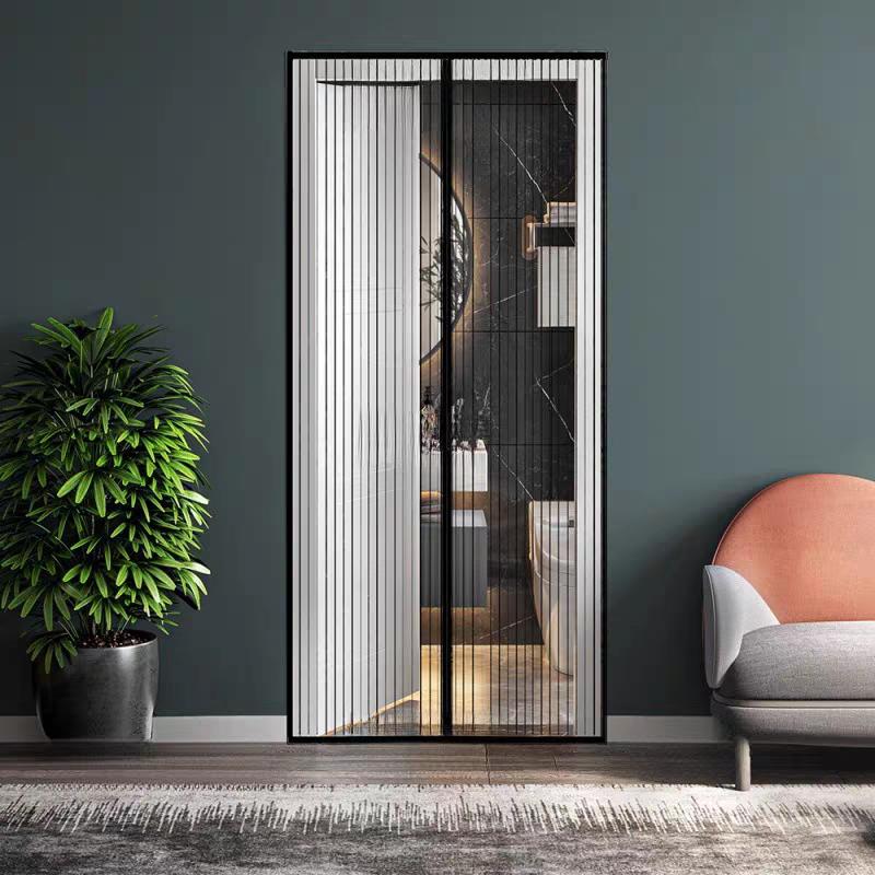 210*90cm/210*100cmSoft magnetic screen door curtain for home use, mosquito-proof and ventilated screen window curtains