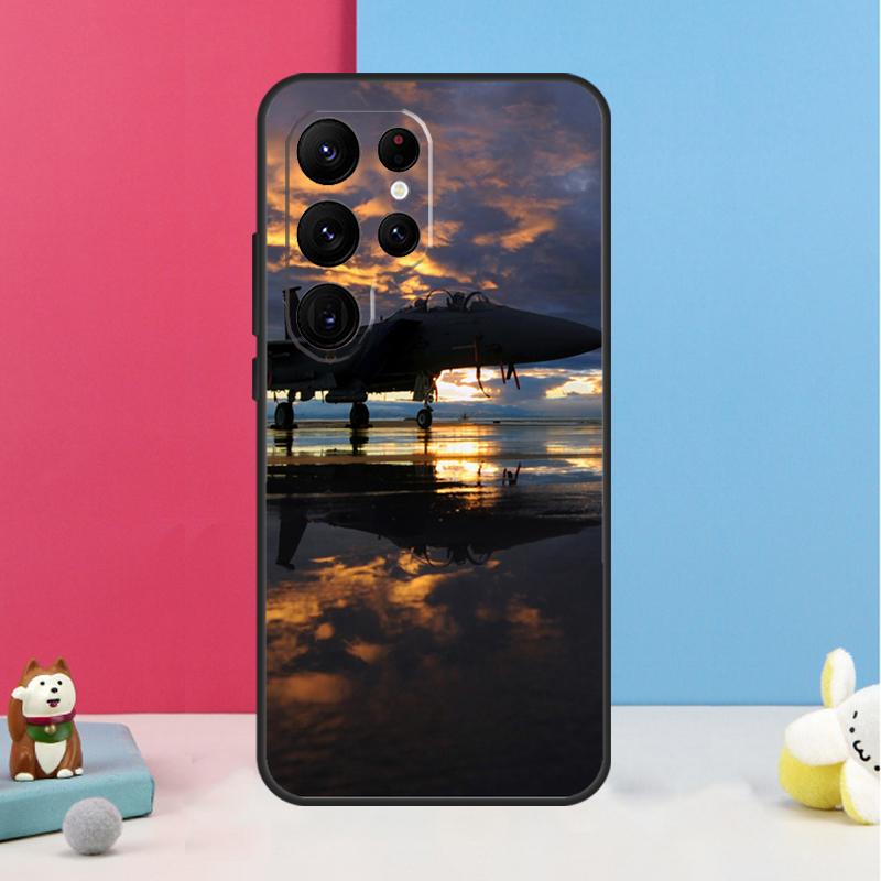 Fighting Plane Aircraft Case For Samsung Galaxy S24 S26 Ultra S20 S21 S22 S23 S25 Plus S10 S25 FE Back Cover Shell