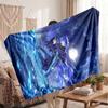 Warm Flannel BlanketGenshin Impact Soft Cozy Throw Blanket for Bedroom Couch